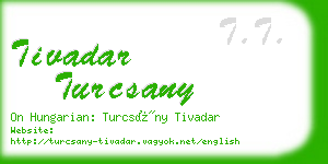 tivadar turcsany business card